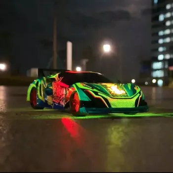 Radijo bangomis valdomas automobilis Simba-Dickie Dickie RC Laser Samurai 1:20 mastelis
