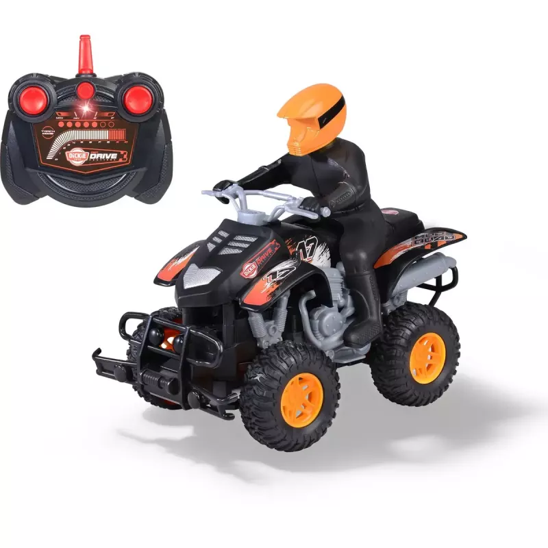 Nuotolinio valdymo purvo keturratis Simba-Dickie, mastelis 1:18, RC žaislinis keturratis, maitinamas baterijomis
