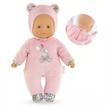 Minkštas meškiukas Simba-Dickie Corolle Mon Doudou Corolle Sweetheart rožinis – guodžiantis pliušinis lėlė