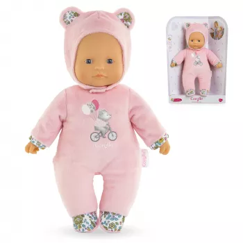 Minkštas meškiukas Simba-Dickie Corolle Mon Doudou Corolle Sweetheart rožinis – guodžiantis pliušinis lėlė