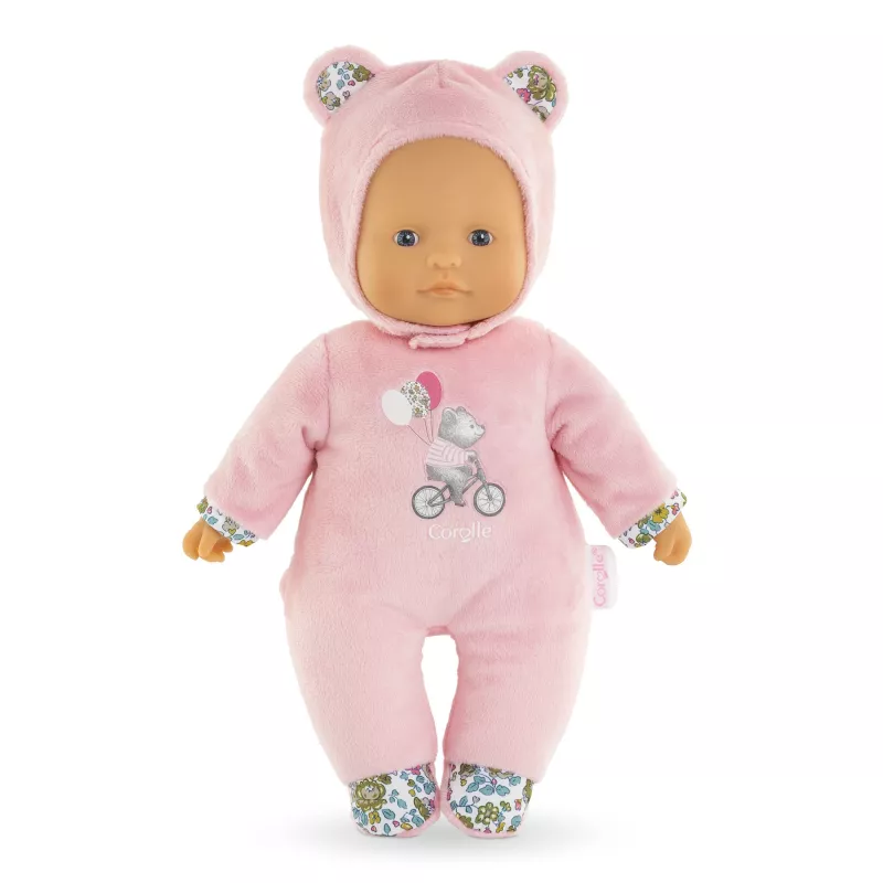 Minkštas meškiukas Simba-Dickie Corolle Mon Doudou Corolle Sweetheart rožinis – guodžiantis pliušinis lėlė