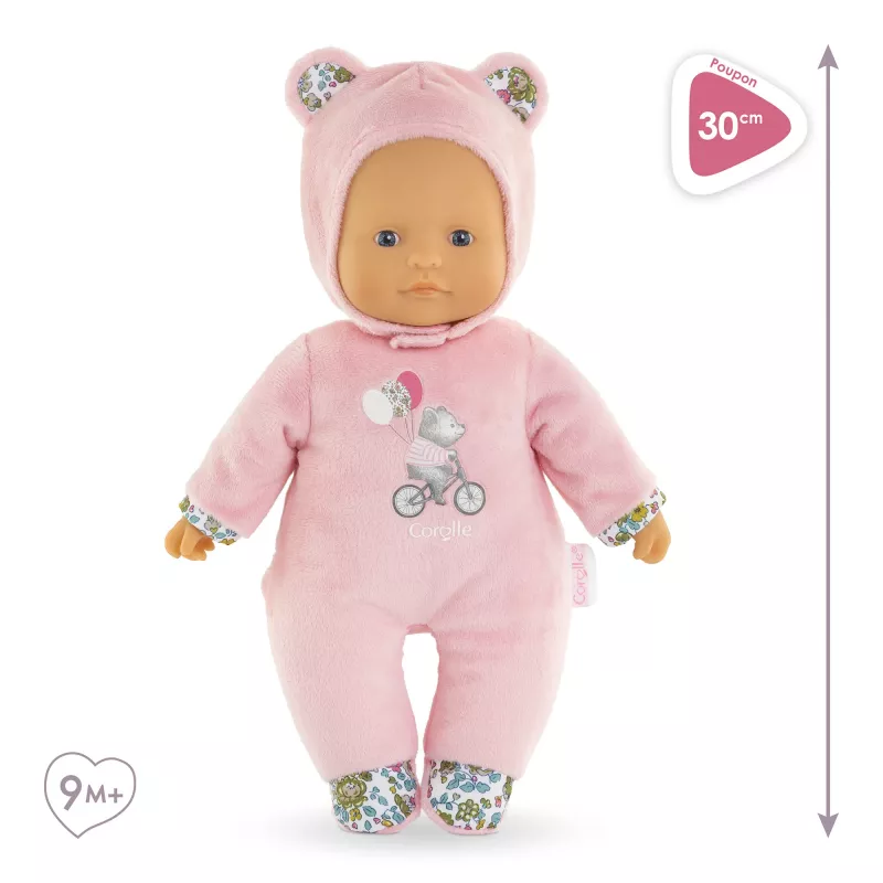 Minkštas meškiukas Simba-Dickie Corolle Mon Doudou Corolle Sweetheart rožinis – guodžiantis pliušinis lėlė