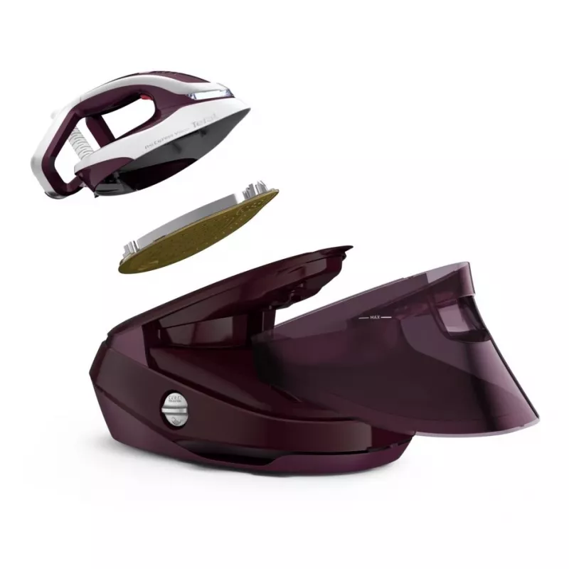 Garų generatorius Tefal Pro Express Vision GV9810 3000 W 1,1 L Durilium AirGlide Autoclean padas Raudonas, Baltas