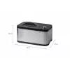 Unold 48826 Eismaschine & Joghurtbereiter EVA kompresorinis ledų gaminimo aparatas 1,5 L 120 W juodas, nerūdijantis plienas