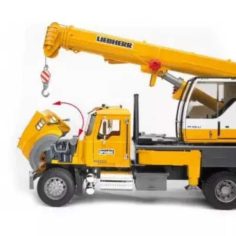 Sunkvežimis su kranu BRUDER MACK Granite Liebherr