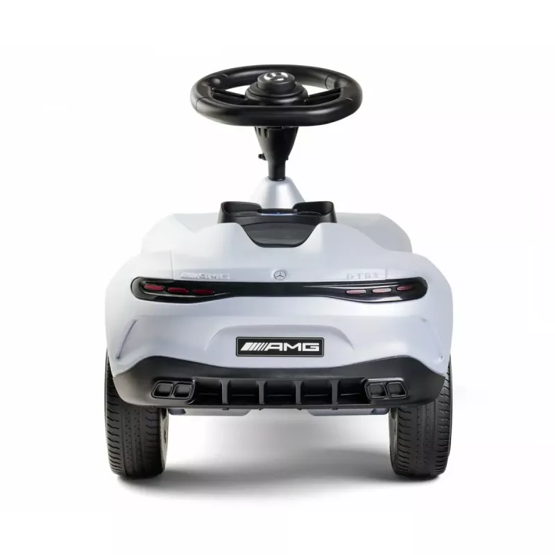 Vaikiškas automobilis Simba-Dickie BIG Mercedes-AMG GT sidabrinis/juodas – stumiamas/pedalinis