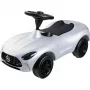 Vaikiškas automobilis Simba-Dickie BIG Mercedes-AMG GT sidabrinis/juodas – stumiamas/pedalinis