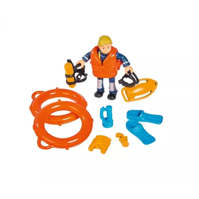 Žaislinė valtis Simba-Dickie Fireman Sam Neptune su figūrėle