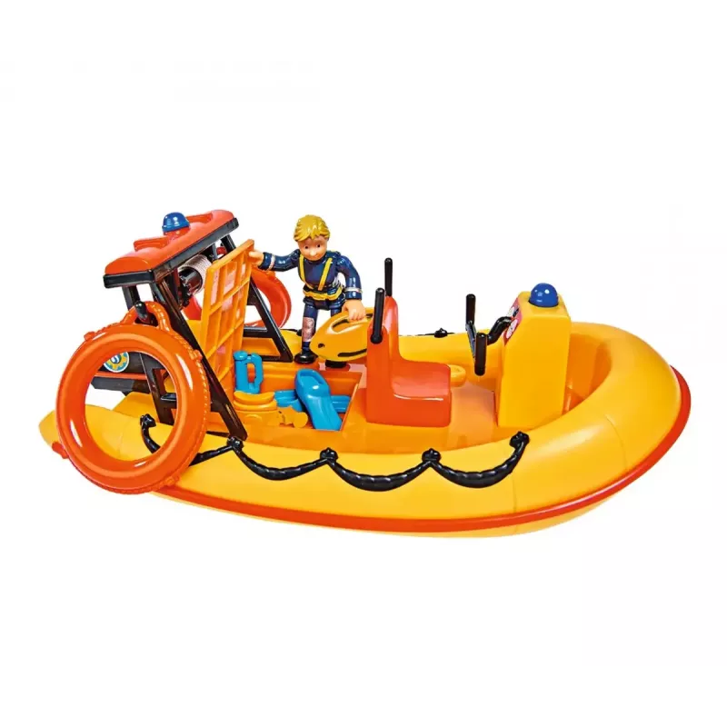 Žaislinė valtis Simba-Dickie Fireman Sam Neptune su figūrėle