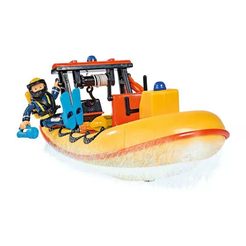Žaislinė valtis Simba-Dickie Fireman Sam Neptune su figūrėle