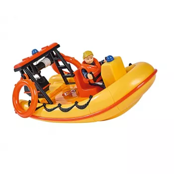 Žaislinė valtis Simba-Dickie Fireman Sam Neptune su figūrėle