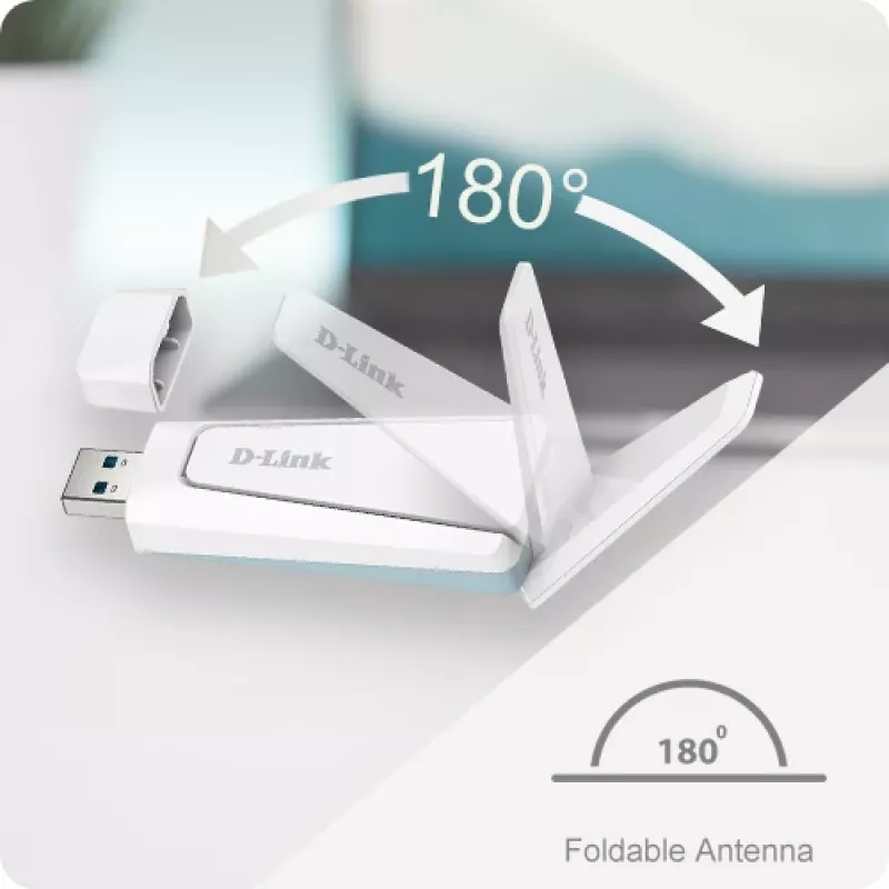 D-Link Wi-Fi 6 AX1800 USB 3.0 belaidis adapteris
