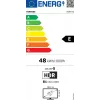 Hisense 43E77Q 109,2 cm (43 colių) 4K Ultra HD QLED išmanusis televizorius, Wi-Fi, juodas