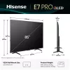 Hisense 85E77Q PRO 2.16 m (85 colių) 4K Ultra HD QLED išmanusis televizorius, Wi-Fi, juodas