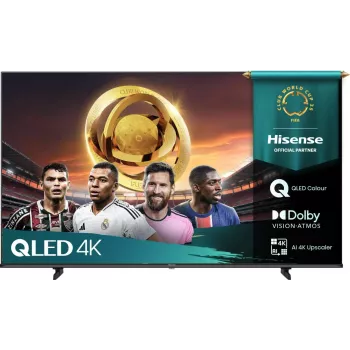 Hisense 75E77Q 190,5 cm (75 colių) 4K Ultra HD išmanusis QLED televizorius, juodas