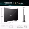 Hisense 85E77Q 2,16 m (85 colių) 4K Ultra HD QLED išmanusis televizorius, „Wi-Fi“, juodas