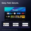 Hisense 85E77Q 2,16 m (85 colių) 4K Ultra HD QLED išmanusis televizorius, „Wi-Fi“, juodas