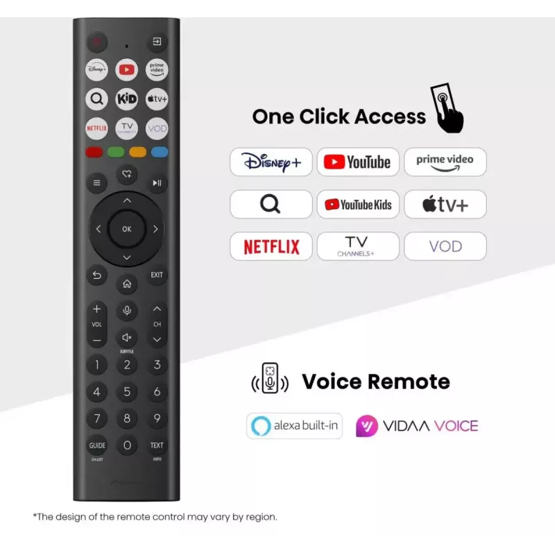 Hisense 100U7Q 2,54 m (100 colių) 4K Ultra HD išmanusis televizorius Wi-Fi juodas