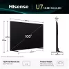 Hisense 100U7Q 2,54 m (100 colių) 4K Ultra HD išmanusis televizorius Wi-Fi juodas