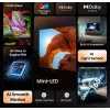 Hisense 100U7Q 2,54 m (100 colių) 4K Ultra HD išmanusis televizorius Wi-Fi juodas
