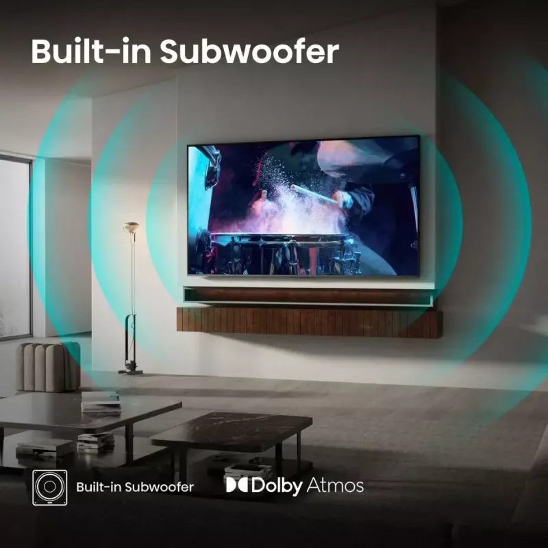 Hisense 100U7Q 2,54 m (100 colių) 4K Ultra HD išmanusis televizorius Wi-Fi juodas