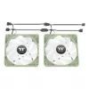 Kompiuterio korpuso ventiliatoriai THERMALTAKE Matcha Green CT120 120mm, 500–2000 RPM, 1.87 mmH2O, pilki, 2 vnt.