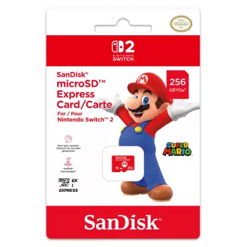 microSD Express kortelė NINTENDO 256 GB, skirta Nintendo Switch 2, Mario dizainas
