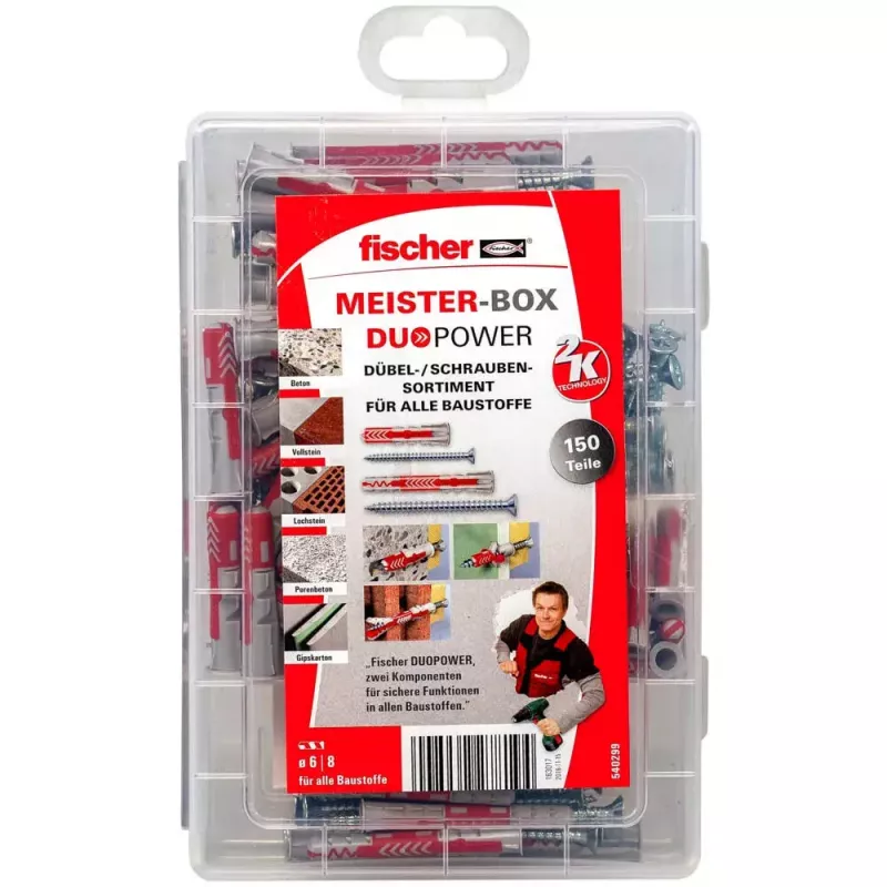 Varžtų ir kaiščių rinkinys Fischer 540299 150 vnt.