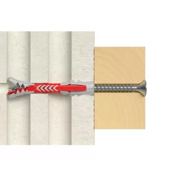 fischer DUOPOWER 8x40 universalių kaiščių asortimentas su dėžute (80 vnt.)