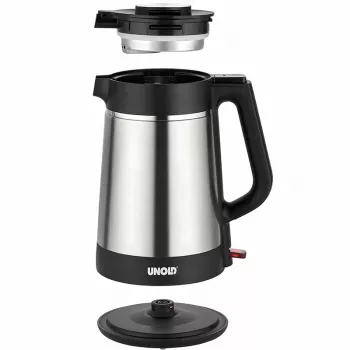 Unold 18715 elektrinis virdulys 1,5 L 1800 W Juodas, Nerūdijantis plienas