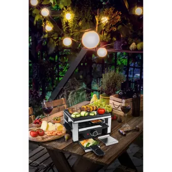 Guss-Raclette RC 104 schwarz/edelstahl