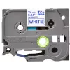 Lipnių etikečių juostelė Brother TZe253 24mm mėlyna ant baltos