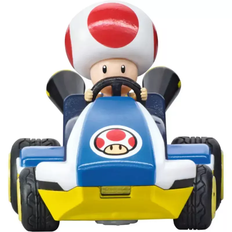Radijo bangomis valdomas automobiliukas CARRERA Mario Kart Mini RC – Toad Paperbox, 2,4 GHz