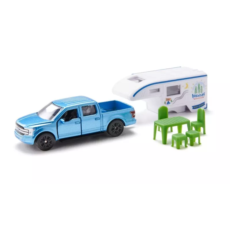Siku Ford F150 metalinis plastikinis modelis mėlyna žalia balta 3+ metai