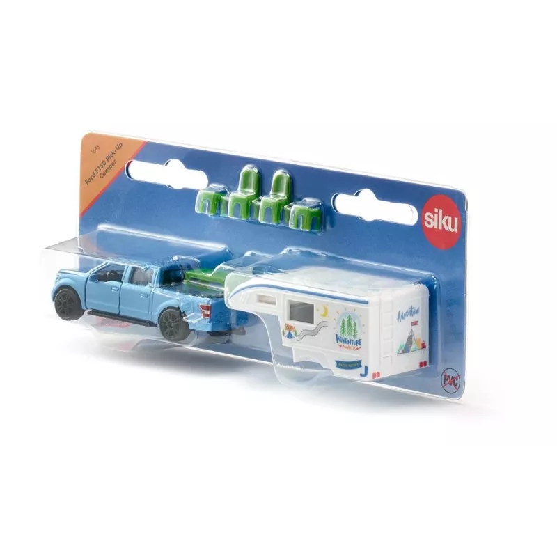Siku Ford F150 metalinis plastikinis modelis mėlyna žalia balta 3+ metai
