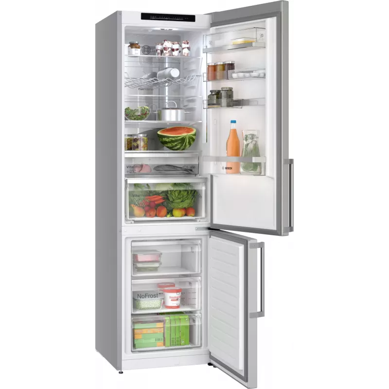 Bosch Serie 6 KGN39AIAU šaldytuvas su šaldikliu 363 L Nerūdijantis plienas