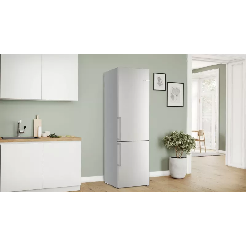 Bosch Serie 6 KGN39AIAU šaldytuvas su šaldikliu 363 L Nerūdijantis plienas