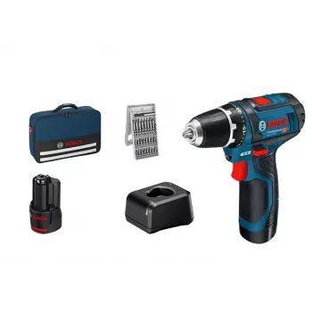 Akumuliatorinis suktuvas Bosch GSR 12V-15 Professional, 1300 aps./min., juoda, mėlyna