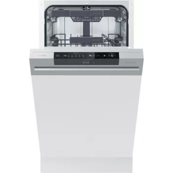 Iš dalies įmontuojama indaplovė Gorenje GI 561 D 10 S EB – 11 komplektų, siaura 45 cm, 45 dB, 9 l/ciuklas