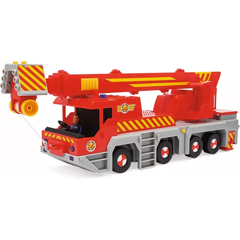 Gelbėjimo krano mašinėlė Simba-Dickie Fireman Sam 2-in-1 (raudona/geltona)