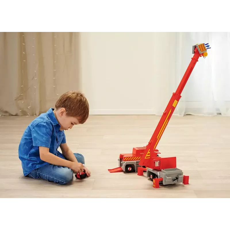 Gelbėjimo krano mašinėlė Simba-Dickie Fireman Sam 2-in-1 (raudona/geltona)