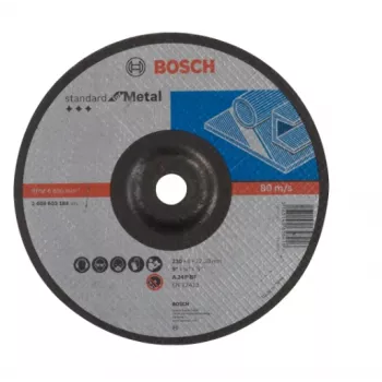 Bosch Standard for Metal A 24 P BF grubaus šlifavimo ratas, 230 mm, lenktas (2608603184)