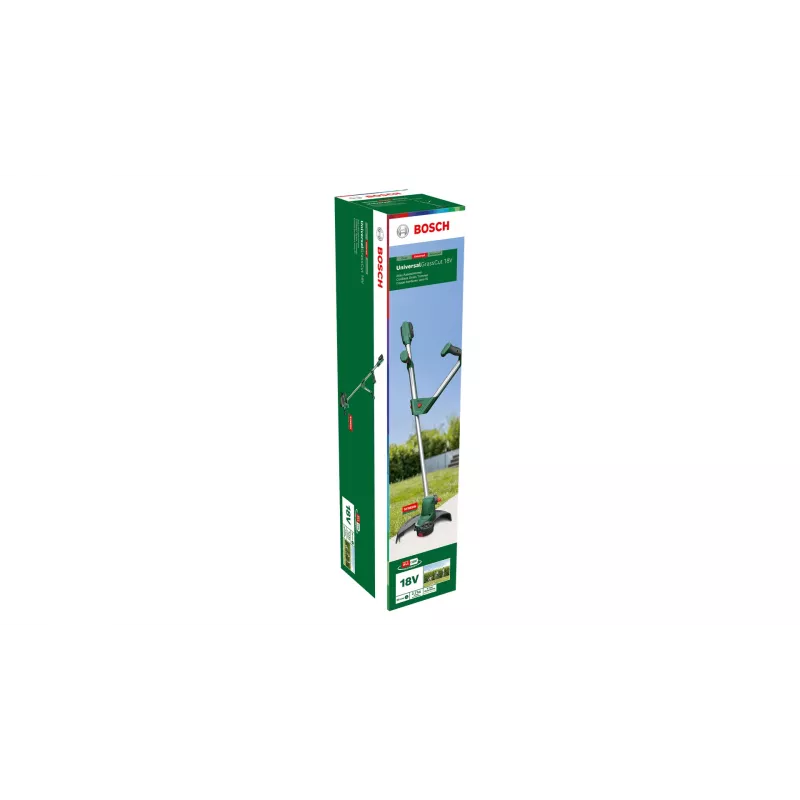 Bosch Universal GrassCut 18V-260 26 cm akumuliatorinis žoliapjovė ir krūmapjovė juoda, žalia