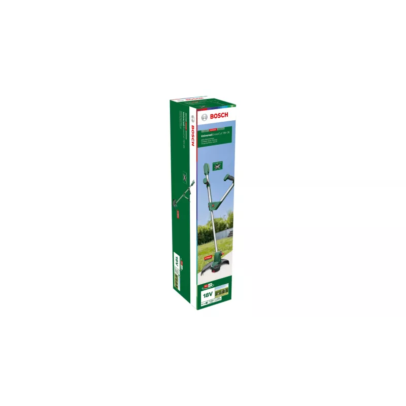 Bosch UniversalGrassCut 18V-26 26 cm akumuliatorinė žoliapjovė ir krūmapjovė, juoda, žalia