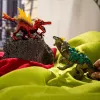 Figūrėlių rinkinys Schleich Eldrador Creatures Ugnies dinozauras prieš Džiunglių driežą, 70834