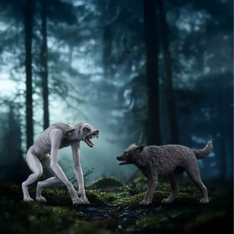Schleich Wizarding World žaidimų rinkinys Haris Poteris Vilkolakis prieš Animagų figūrėles, kolekcionuojamos figūrėlės