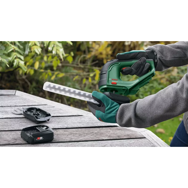 Belaidės žoliapjovės žirklės Bosch AdvancedShear 18V-10, 10 cm, Ličio jonų baterija, juoda, žalia