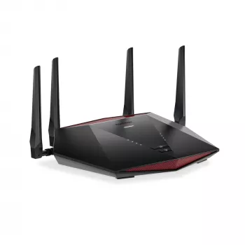 NETGEAR Nighthawk XR1000 WiFi 6 žaidimų maršrutizatorius, Wi-Fi 6 (802.11ax), dviejų juostų (2,4 GHz / 5 GHz), Ethernet LAN, juodos spalvos, stalinis maršrutizatorius