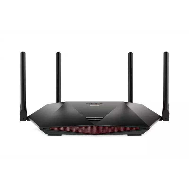 NETGEAR Nighthawk XR1000 WiFi 6 žaidimų maršrutizatorius, Wi-Fi 6 (802.11ax), dviejų juostų (2,4 GHz / 5 GHz), Ethernet LAN, juodos spalvos, stalinis maršrutizatorius
