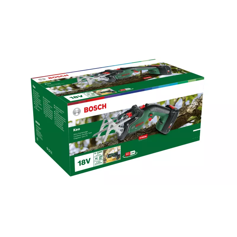 Bosch Keo belaidis pjūklas 2300 smūgių/min 1,4 kg